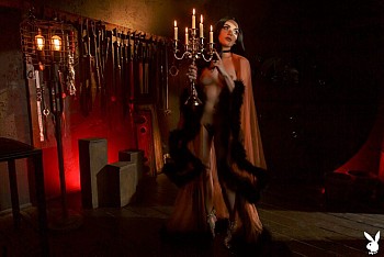 Catjira Sizzles Topless in Sultry Halloween-Themed Nude Shoot for Playboy (NSFW)