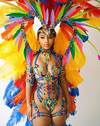 Chloe Bailey Stuns in Ultra-Sexy Carnival Outfit in St. Lucia!